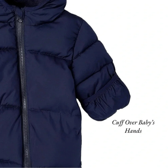 NWOT Amazon Essentials Unisex Babies' Puffer Bunting Suit - Picture 3 of 5